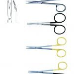 GREENBERG PAR SCISSORS, 11.5CM, CURVED