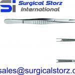 WAUGH DRESSING FORCEPS, 15CM, SERRATED