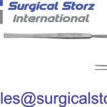 BERGMANN RETRACTOR HOOK, 14CM,  SINGLE PRONG, SHARP, 8MM