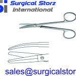FOMON RHINOPLASTY SCISSORS, 12.5CM,  WITH OUTER CUTTING, BOTH SIDES SHARP