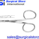 Kaye Ribbon Face-Lift Scissor Curved, Flat Shanks, Toothed 11 cm (4 ½”)