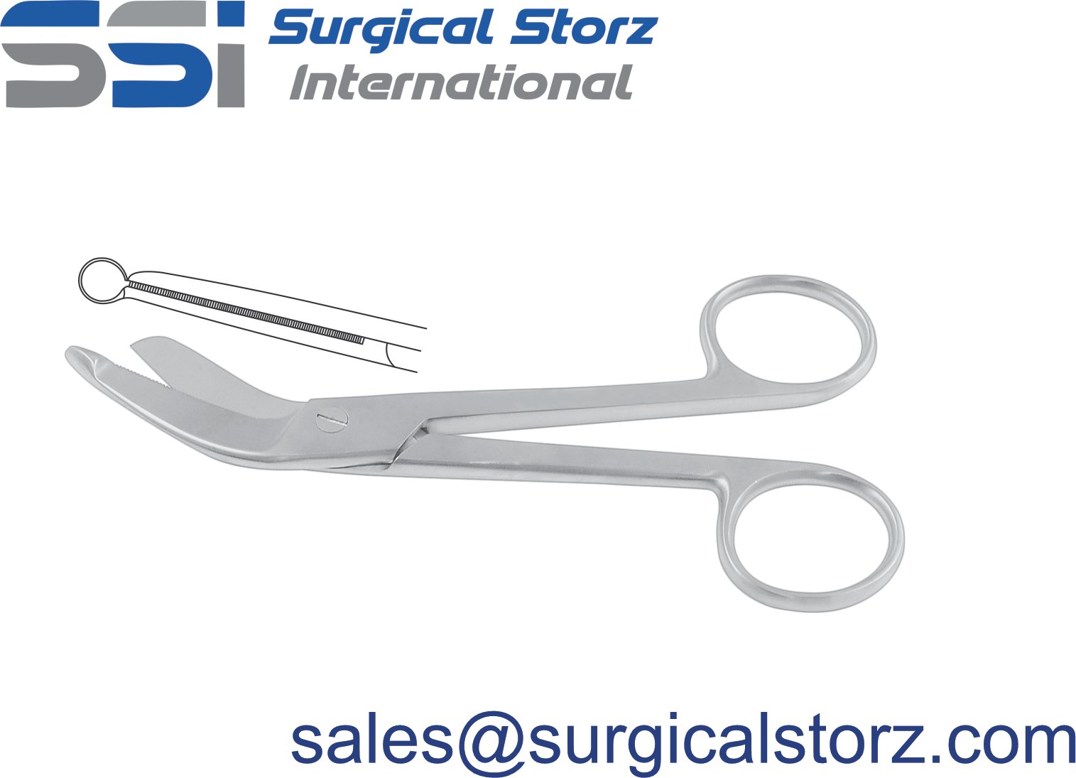 6-Pack Lister Bandage Scissors – 7.25 Inch, Stainless Steel, Surgical Grade, Made In Pakistan